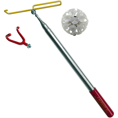 Kwik-Stik XXL Telescoping Disc Retriever Set with Hoop, Double Hook & Glow Suck-It